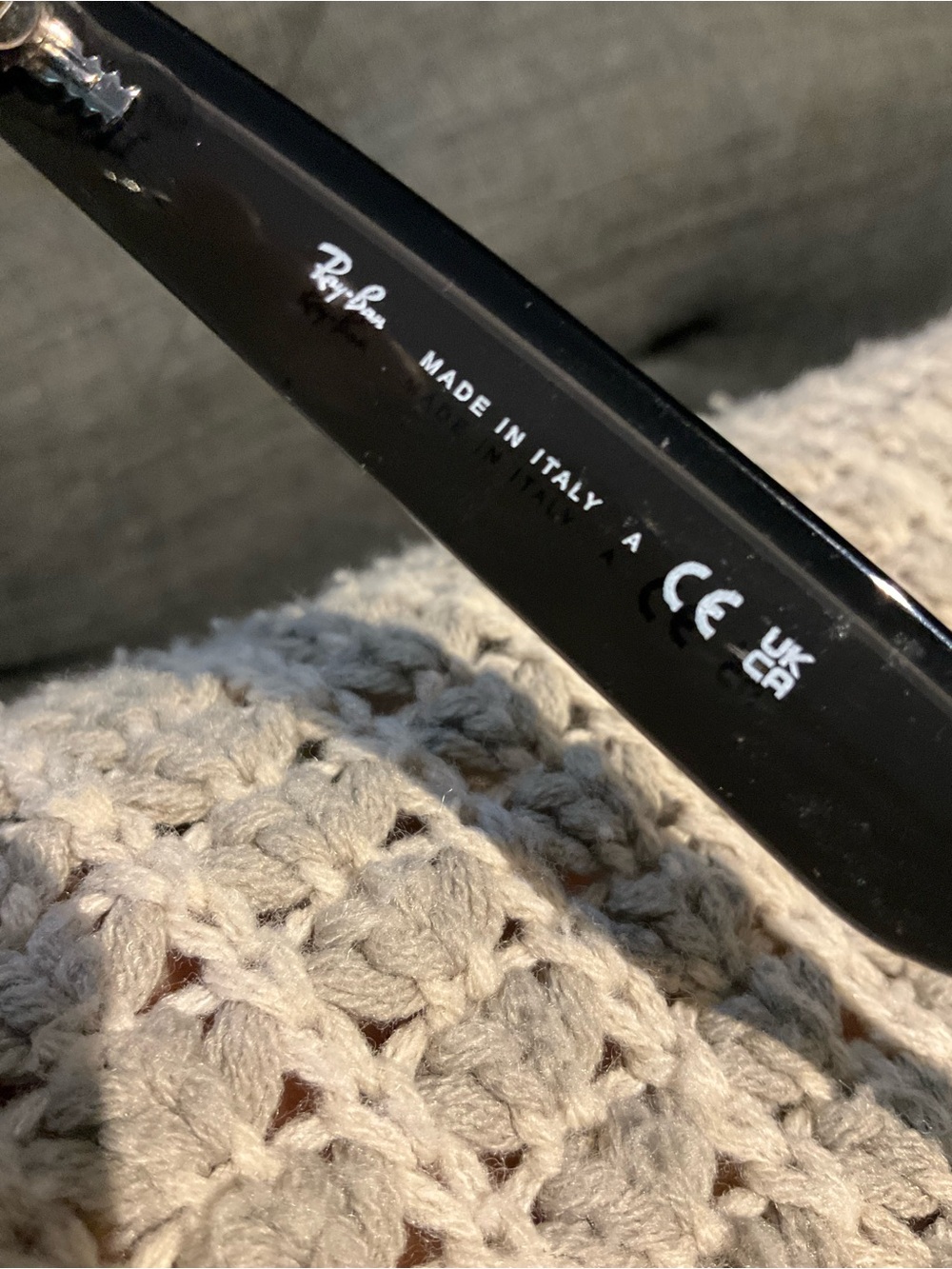 Ray-Ban Polarized XL Wayfarer Sunglasses in Black | Crystal - Picture 5 of 5